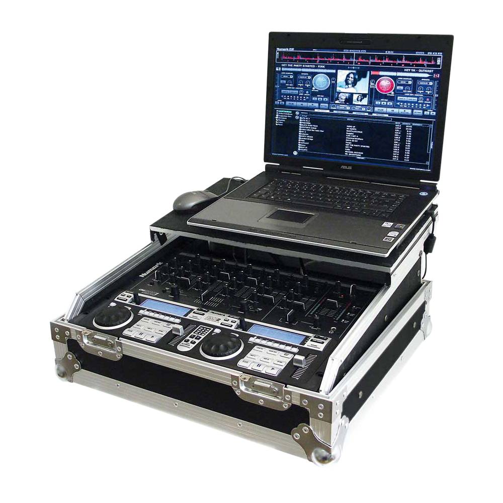 ProDJuser Flightcase voor 19 inch mixer met laptop plateau Top Merken Winkel